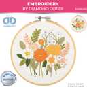 DIAMOND DOTZ Kits - Embroidery Country Garden: A Stunning Embroidery Kit Perfect for Beginners and Adults, Easy-to-Follow Instructions, Vibrant Threads, and Timeless Beauty
