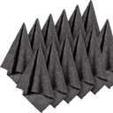 Syhood 12 Pieces Face Wash Cloth 12 x 12 in Makeup Remover Cloths Towel Coral Velvet Facial Microfiber Soft Fast Drying Facial Cleansing Towel for Face(Dark Grey)