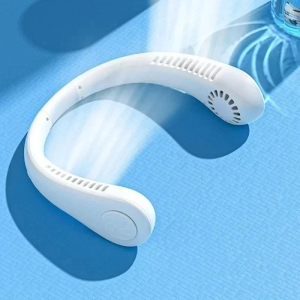 USB Neck Hanging Fan Cooling Air Cooler Portable Little Air Conditioner White