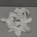 12 Pcs Fur White Christmas Tree Bow Decor Furry Farmhouse Bow Hanging Ornaments Rustic Boho Christmas Ball Decorations for Xmas Tree Indoor Outdoor Home Office Decor