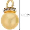 PRETYZOOM 150pcs Mini Christmas Ball Ornaments 0.3'' Multicolour Imitation Pearl Beads for Small Xmas Tree Decoration, Shatterproof Plastic Baubles for Craft, Christmas Party Supplies