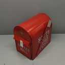 Sunset Vista 15387 North Pole Mailbox, 12-inch Height, Red