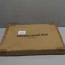 Folding Lap Desk, Ruxury Laptop Stand Bed Desk Table Tray, Breakfast Serving Tray, Portable & Lightweight Mini Table for Sofa Couch Floor - White (Small)