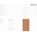2 x Artificial leather Traveler's Notebook System - Refillable A6 Journal, Customizable Planner with 3 Inserts(4.7x7.9in)