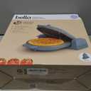 bella Flip-n-Store Waffle Maker, EverGood Ceramic Nonstick Coating, Fits-anywhere Kitchenware, Power Indicator Light & Touch Handle, 7 Wide & 1" Deep Plates, 1000 Watt, Surf