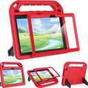 MENZO Kids Case for 10-inch Tablet (2023/2021 Release,13th/11th Generation), Lightwight Shockproof Built-in Screen Protector with Handle Stand, Red