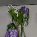 10Pcs Lilac Flowers Artificial Bouquet Fake Purple Flowers Faux Lilacs Mix Bush Artificial Purple Silk Flower Bulk Arrangements Summer for Table Centerpieces Home Kitchen Wedding Decorations