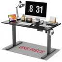 WALKINGDESK 48x24 Inches Whole Piece Electric Standing Desk, Seamless One Piece Height Adjustable Sit to Stand up Desk for Home Office, Ergonomic Computer Workstation, Black
