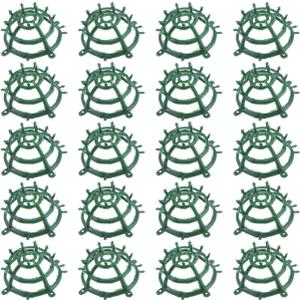 Cabilock Wedding Grass Half Ball Shelf Decorative Flower Arrangement Holder Props 2 Inch Floral Cage for Artificial Flowers Centerpiece Stand for Home Office Party Decor