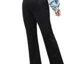 DGD Plus Size Women's Wide-Leg Dress Pants - Black - 3XL