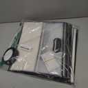 15Pack Clear Plastic Gift Bags with Handle,Reusable PP Gift Wrap Tote Bags with Ribbon Card for Wedding Bridal Birthday Party Baby Shower Goodies Graduation Shopping Business, 12x10x5Inch (black, large)