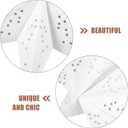 Paper Star Lantern Lampshade Star Light Cover Garland Lantern Pendant Xmas Tree Topper for Christmas New Year Birthday Wedding Home Party Dercor Indoor and Outdoor 17.7 Inch
