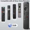 Sony-TV-Remote-Control, Replacement for Sony Bravia TV Remote for All Smart LED OLED Series TVs with Voice Control