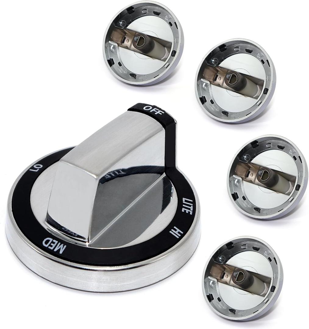 W10415450 Gas Oven Range Surface Burner Control Knob Compatible with Whirlpool Stove Knob WPW10415450 W10294797 W10325899 PD00007159 2118719 AP6021125 PS11754446 EAP11754446 (5PCS)
