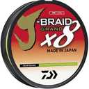 Daiwa J-Braid Grand X8, Filler Spool, Chartreuse, Mono Dia.= 10lb.