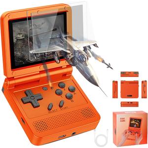 GoolRC Retro Handheld Game Console, with 16G Built-in 2000 Classic Games, Portable Hand Held Open Source Linux System 3.0-in HD IPS Screen Portable Game Console (Red 16GB)