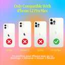 FELONY CASE - Stylish Neon Pink Crystal Clear Phone Case for iPhone 12 Pro Max, Compatible with MagSafe - 360 Shockproof Protective Cases