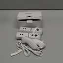 Motion Plus Wii Controllers 2Packs with Nunchucks, Wii Remote Controllers Compatible for wii and Wii U with Built in Motion Plus (2whites)