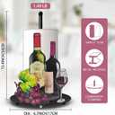 Hexagram Wine Paper Towel Holder, Wine Kitchen Bar Decor, Retro Decor for Kitchen Bar Bathroom Countertop, Antique Vintage Housewarming Gifts for Women Men