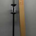 EXCLUSIVE HOME Torch 1" Curtain Rod and Coordinating Finial Set, Matte Bronze, Adjustable 36"-72"