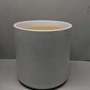 LE TAUCI 12 Inch Pot for Plants, Ceramic Planters for Indoor Plants, Mid-Century Modern Cylinder Flower Pots with Drainage Hole, Fits Fiddle Leaf Fig & Monstera, Home Decor, White