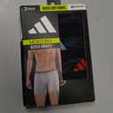 adidas Men's Microfiber Boxer Briefs (3-Pack or 5-Pack) Performance Stretch Moisture-Wicking Underwear XXL