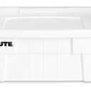 Rubbermaid Commercial Products BRUTE Tote Storage Container with Lid-included, 14-Gallon, White, Reusable Boxes for Moving/Storing in Garage/Basement/Attic/Jobsite/Truck/Camping