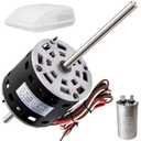 RV AC Fan Motor with Capacitor, 1/3 HP, 115 Volts, 1675 RPM, Replacement for Fasco D1092, Compatible with Coleman Mach 6000, 8000 Series, Models 48004, 48014, 48064, Airxcel 48254C966