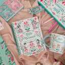 Steel Mill & Co Cute Mini Spiral Notebook, Small 8.25" x 6.25" Journal with Durable Hardcover and 160 Lined Pages, Little Women