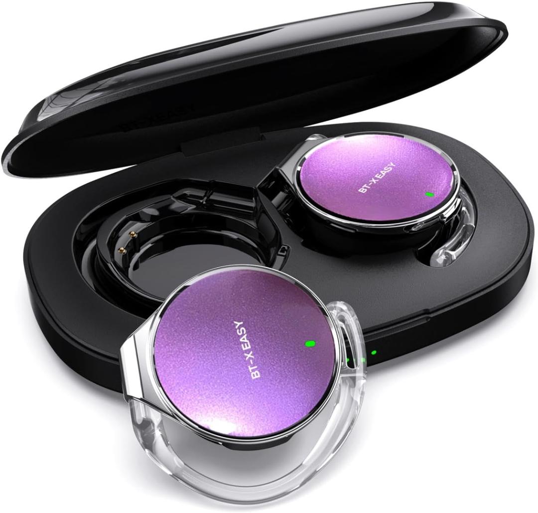 Open Ear Headphones, 52Hrs Playtime, Wireless Headphones Hook Over Ear, Clip on Earphones Dual-Device Bluetooth 5.4 Headset for Gym/Home Office