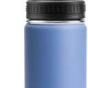 Kids Water Bottle-12 oz Stainless Steel Vacuum Insulated Sports Water Bottle for School, Reusable Metal Travel Water Flask with Silicone Boot (Royal Blue)