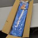 KingCamp Low Beach Chairs, Portable Folding Chair for Adults Extra Wide Ergonomic High Back Seat 300lbs Heavy Duty Lightweight Oversized Gear with Carry Bag for Outdoor Lawn Camping Picnic (Ergobreeze H Blue)