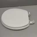 Centoco Toilet Seat Round, Soft Cushioned Vinyl Toilet Seat, HPS20-001, White