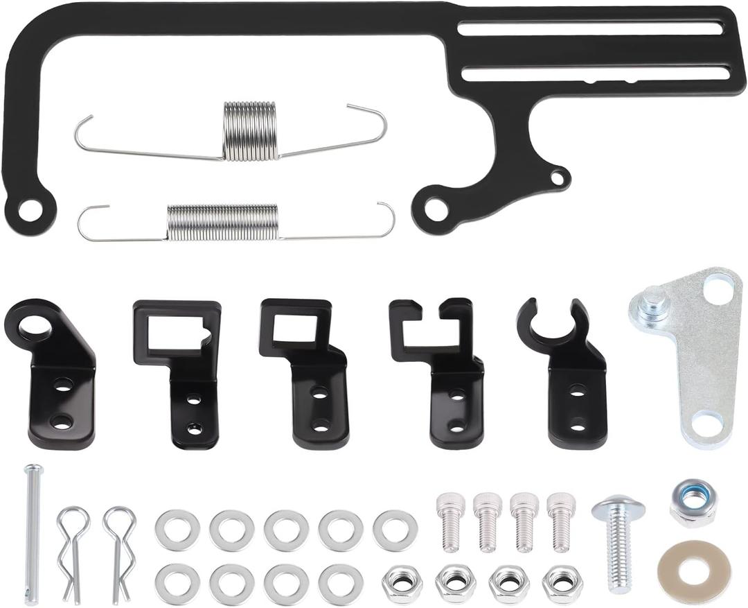 304147 Carburetor Throttle Cable Mount Bracket Compatible with EZ-EFI GM 700R4 Adjustable Transmissions Cable Mount Linkage Kit