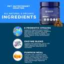 Probiotics for Dogs | Soft Chews with Digestive Enzymes, Pumpkin & Prebiotics | Supports Gut Health, Immunity, Stool Quality & Nutrient Absorption | Peanut Flavor, 90 Count