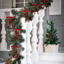 3 x 24 Pcs Velvet Christmas Tree Bows Velvet Bows for Christmas Tree Pre-Cut Ribbon for Xmas Tree, Garland Decor, Wreath, Gift Decorations (5x7 Inches, 3/8" Wide - Red)