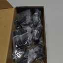 Chibery 20 Pack | 1/2 inch Overlay Semi Partial Wrap Around Cabinet Hinges, Self Closing Face Frame Variable Decorative Replacement, Kitchen Hardware, with Screw & Quiet Bumper (Matte Black)