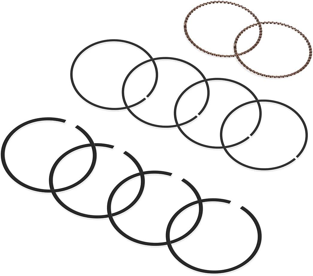 2 sets of piston rings 24-108-22-s Compatible With Kohler CH18-22 CH620-641 CV18-22 CV620-640(1.5mm Thick Top Ring Style A 77mm Standard Bore)