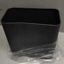 Small Bathroom Trash Can 2.4 Gallon Wastebasket, Slim Metal Garbage Can Matte Black Stainless Steel Trash Bin for Bedroom,Office,Kitchen,Toilet, rv, Near Desk, Under Sink