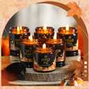 Conelist 6 Pcs Holiday Candle Gifts for Women Bulk Farmhouse Scented Soy Candles with Lid Vintage Glass Jar for Women Men Home Birthday Office Holiday Party Favor Supplies Decor Gifts (Elegant Xmas)