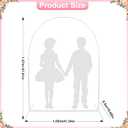 5.24 FT Balloon Arch Kit Stand Balloon Arch Stand with Base Water Bags Balloon Stand Kit Wedding Arch for Wedding/Birthday/Party/Baby Shower Decor (White, Plastics