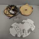 2 Pack Flea Traps for Inside Your Home, Indoor Flea Light, Bed Bug Killer with 8 Sticky Pads & 4 Light Bulb, Odorless Natural Insect Infestation Treatment Trap for Kid Pet (White Brown)