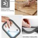 2-Pack Glass Food Storage Containers with Tempered Lids (630ml/2.7cup) - Airtight Snap Lock, Microwave & Oven Safe (-4~ 950F), Freezer to Baking Dish, BPA-Free, Gift Box (Gray)