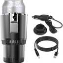 Smart Car Hot and Cold Cup Holder Rapid Heating and Cooling Insulated Electric Beverage Mug for Car Home Office Travel Portable Temperature Control Cup Accessory, Smart Cup for car, Heated Travel Mug