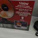 1,000-Watt Indoor Parabolic Dish Space Heater with 70-degree Wide Oscillation and Dual Heat Settings, Adjustable Tilt, Tip Over Switch & Overheat Protection Sensor, MT-BFGD-8C
