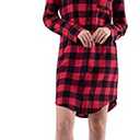 Fruit of the Loom womens Flannel Sleep Shirt Medium