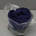 Smiry Waterproof Couch Cushion Covers, Stretch Jacquard Sectional Couch Covers, L Shape Chaise Lounge Sofa Slipcover, Washable Elastic Furniture Protector for Pets, Kid (Chaise Cover, Navy)