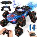 Sunrad 8WD Gesture Sensing RC Stunt Car with Spray & Light & Music for Kids Age 6-8-13, Spider Hand Remote Control Car 2.4Ghz Double-Sided Climbing Drift RC Car Toys Birthday Gift for Boys