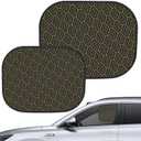 2Pcs Side Automotive Window Sunshades Car Window Sun Blocker Static Cling Uv Blocker for Sedan Rv Truck Road Trip Haves (Back Row)