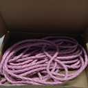 M METERXITY Round Braided Leather Cord, 5 Yards 4mm Four-Strand Faux Beading String Rope Bolo Tie 5 Meters Long for Jewelry Making/DIY Crafts, String Macrame Bracelet Thread [Pink]